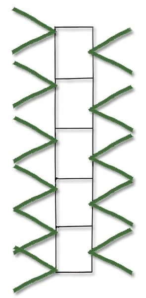22"Lx4"W Wire Work Pencil Rail - Image 3