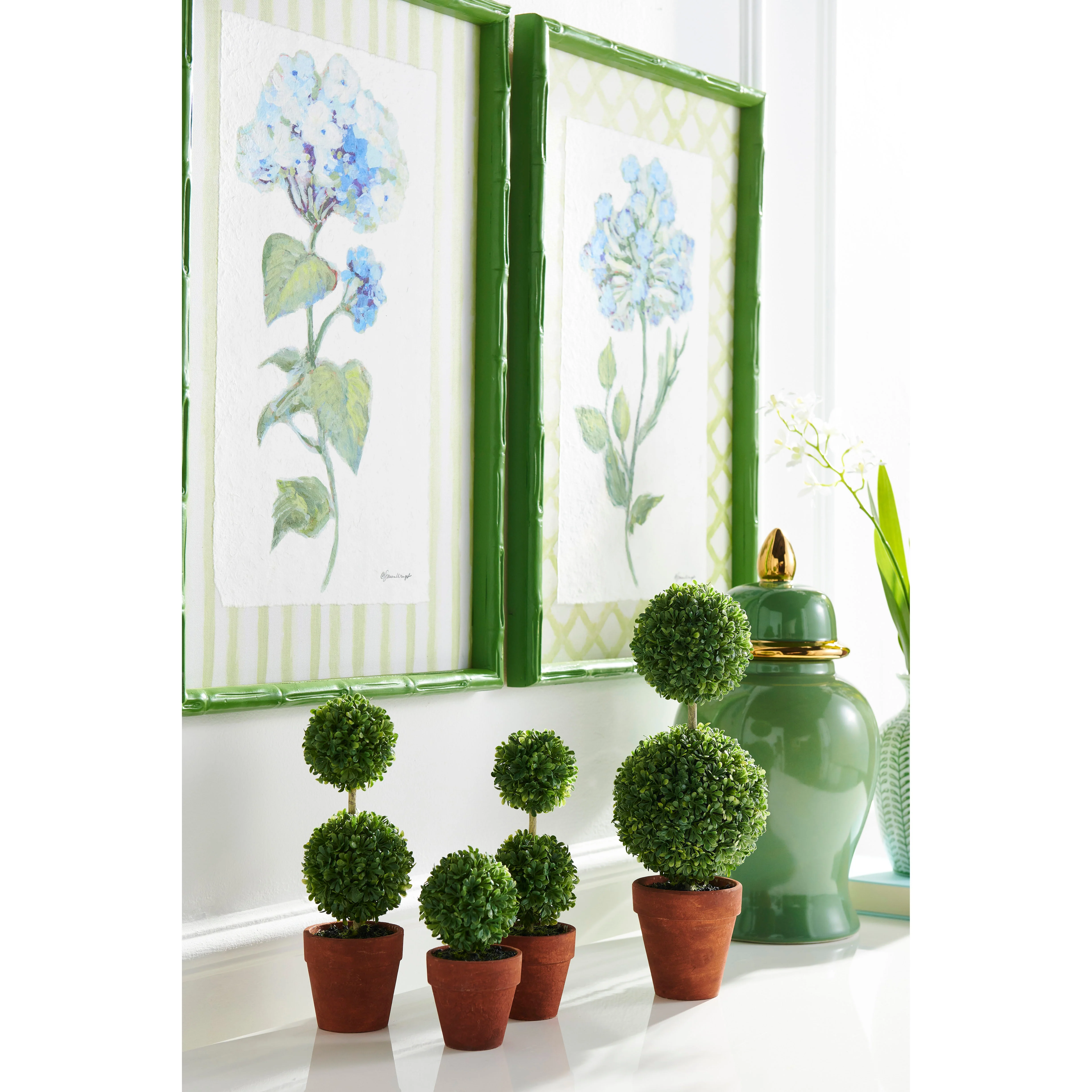 23.5" Azure Bloom Framed Print - Sold Individually - Image 2