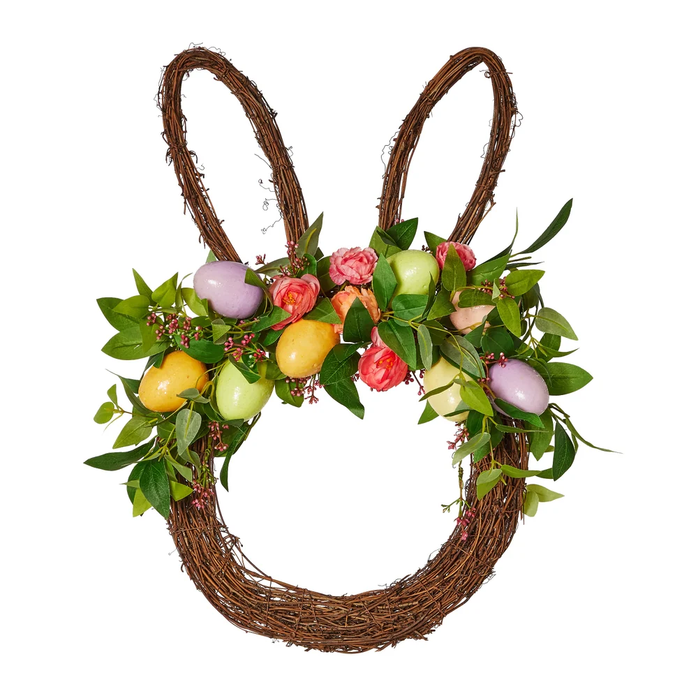 23" Easter Bunny Head Wreath