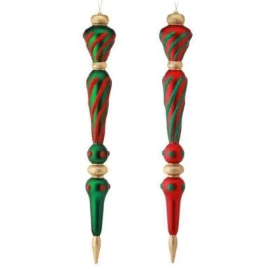23” Plated/Glitter Nutcracker Finial Ornament