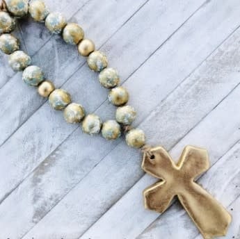 24" Blessing Beads with Cross Large - Image 2