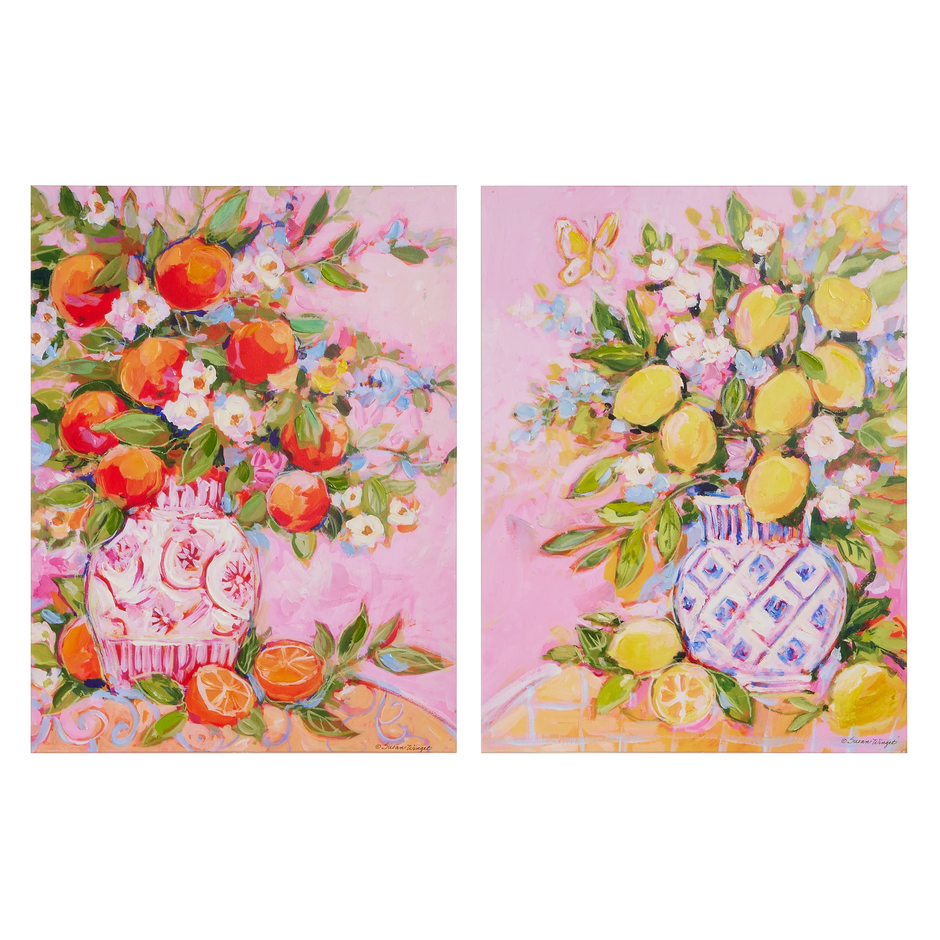 24" Citrus Bouquet Wall Art - Sold Individually