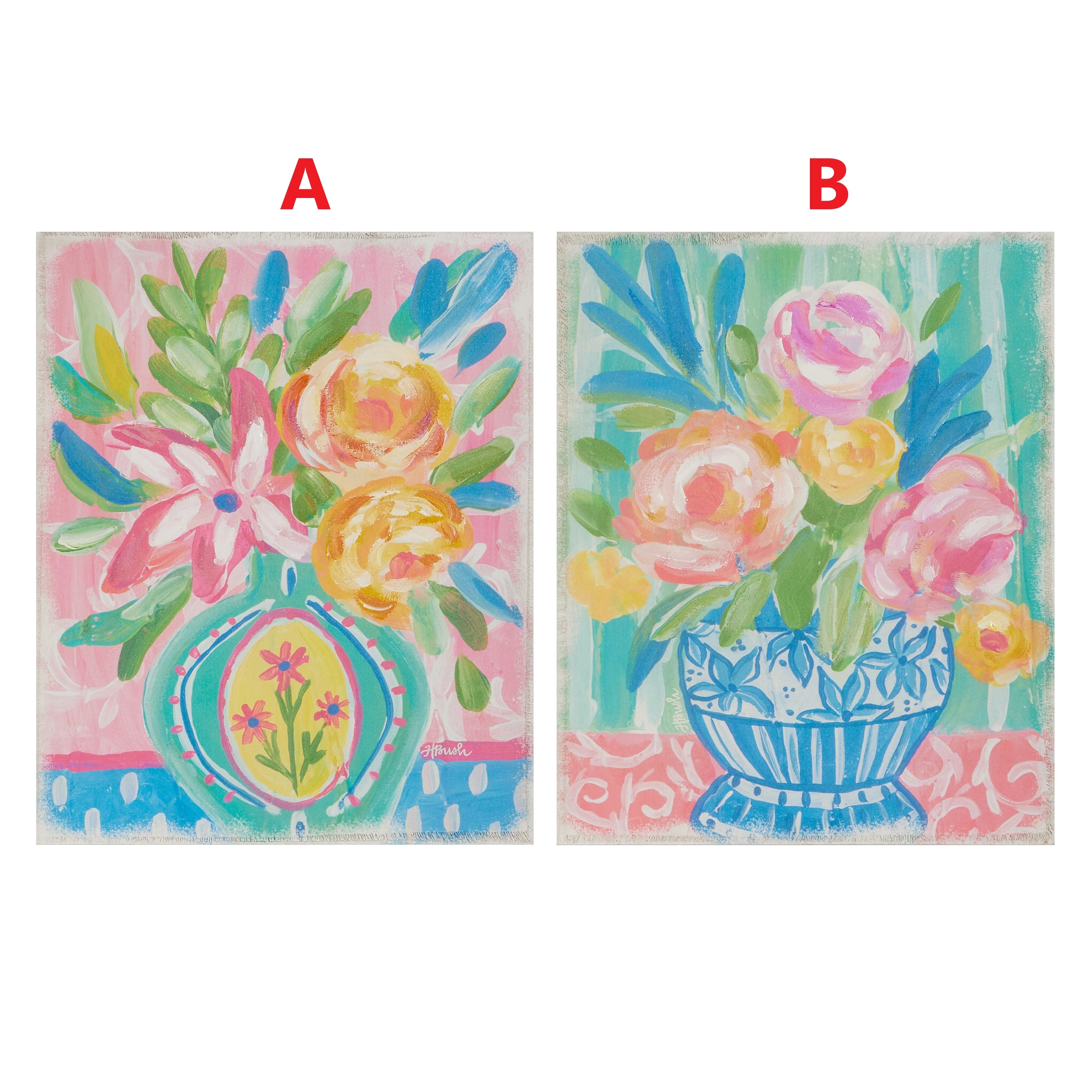 24" Floral Whimsey Print - Sold Individually