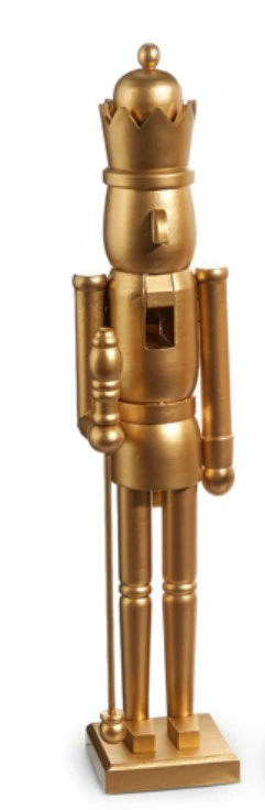 24" Matte Gold Nutcracker - Image 4