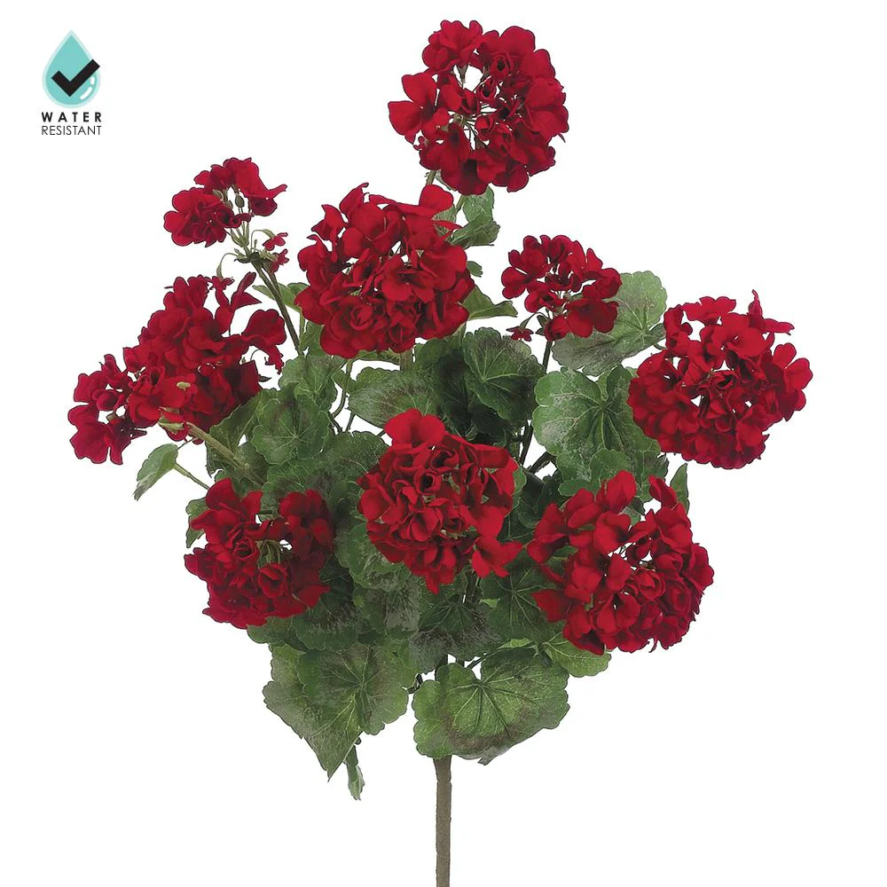 24" Water Resistant Geranium Bush