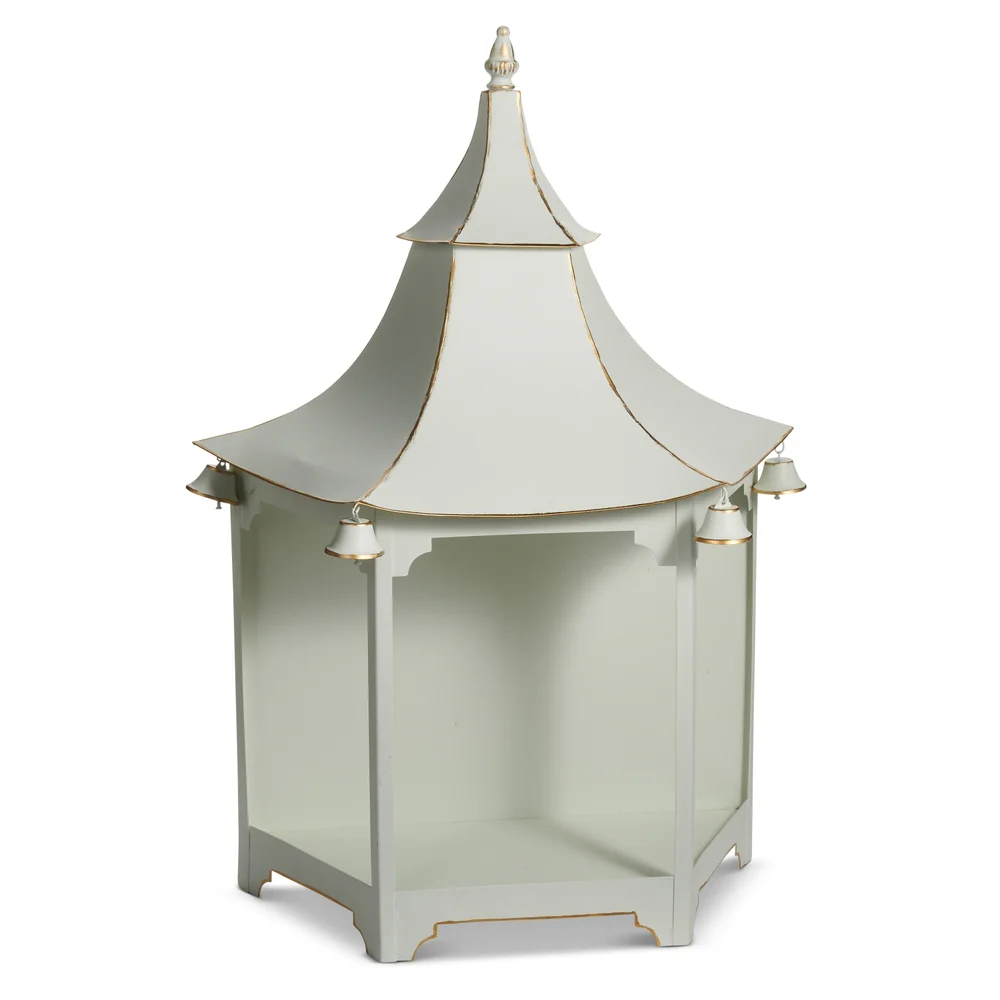 24" White Pagoda Wall Lantern