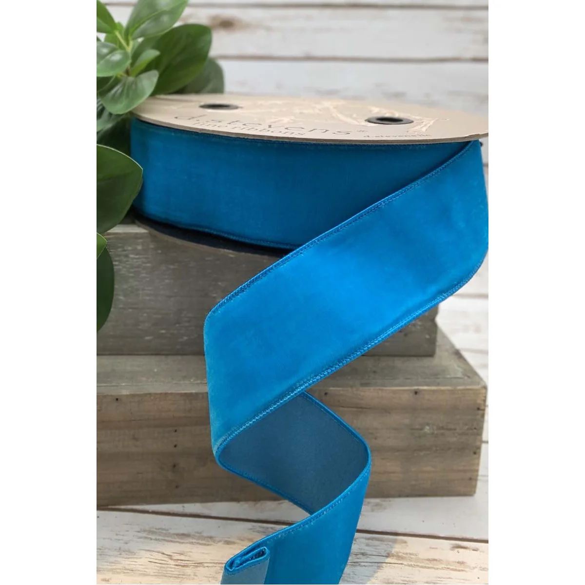 2.5" x 10yds Velvet Faux Dupion Back Ribbon, - Image 13