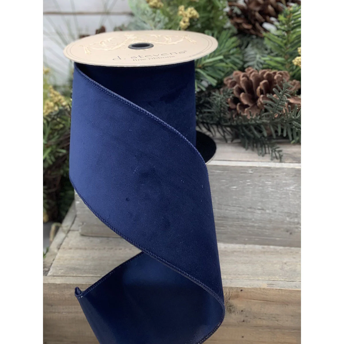 2.5” x 10yds Velvet Taffeta Back Ribbon - Image 9