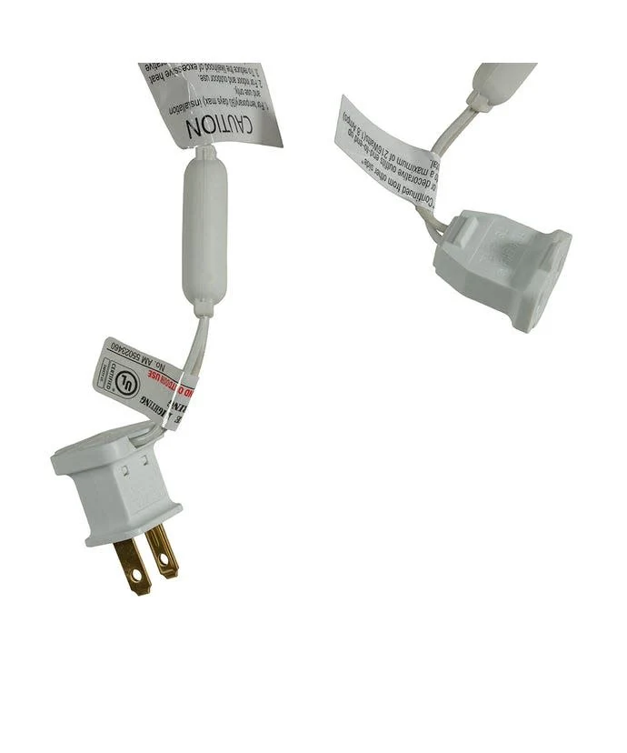 25.5' UL 50-Light Pure White Frost Soft Twinkle 5MM LED White Wire Light - Image 3