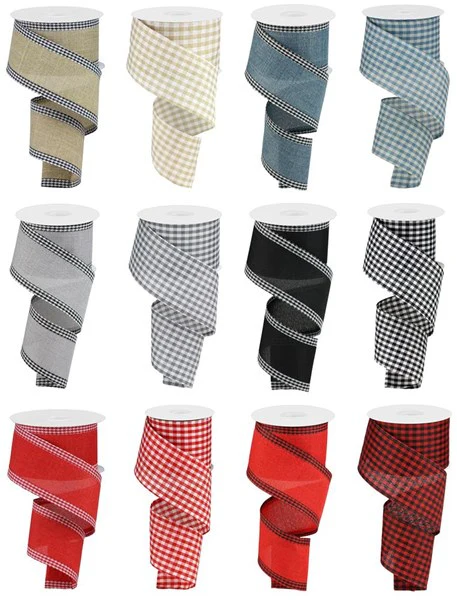 2.5"X10yd Farmhouse Gingham Ribbon - Image 20