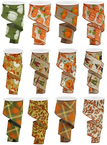 2.5"X10yd Harvest Ribbon