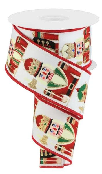 2.5”x10yd Nutcracker White/Red/Green/Blue/Black