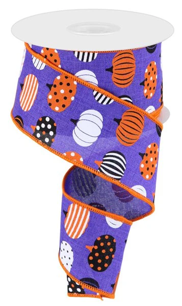 2.5"X10yd Patterned Pumpkins - Image 3