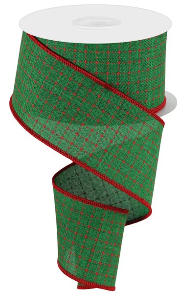 2.5"X10yd Raised Stitched Squares/Royal Ribbon - Image 4