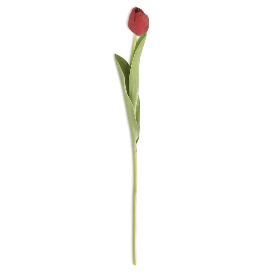 26.75 Inch Silk with Real Touch Single Tulip Stem - Image 5