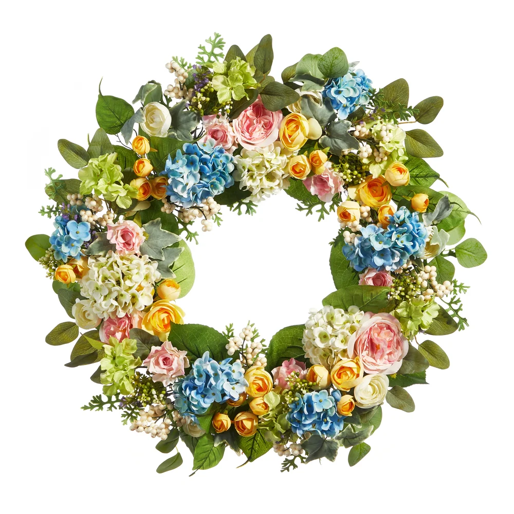 26" Mixed Floral Wreath