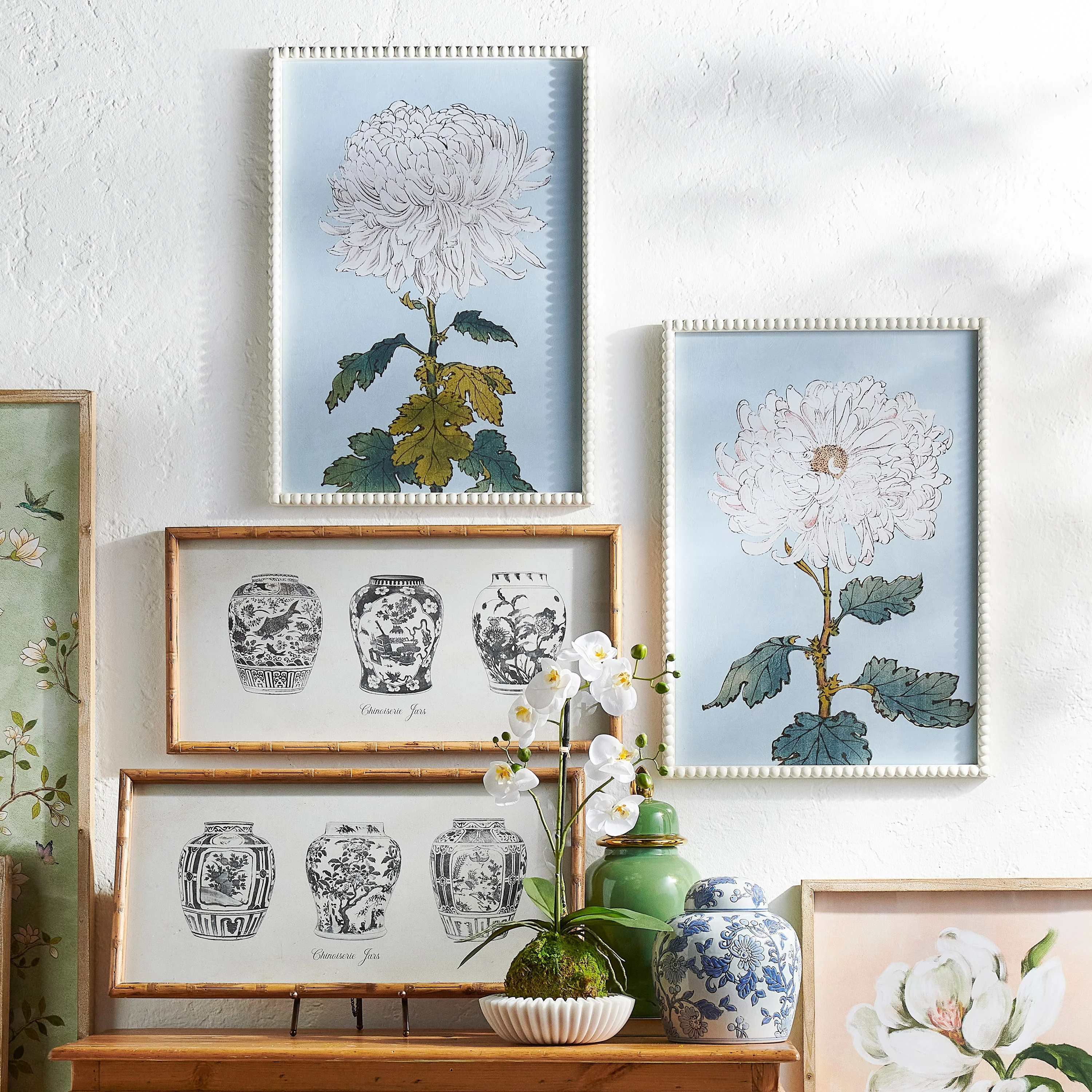 27" Black Ginger Jar Framed Wall Art - Sold Individually - Image 2