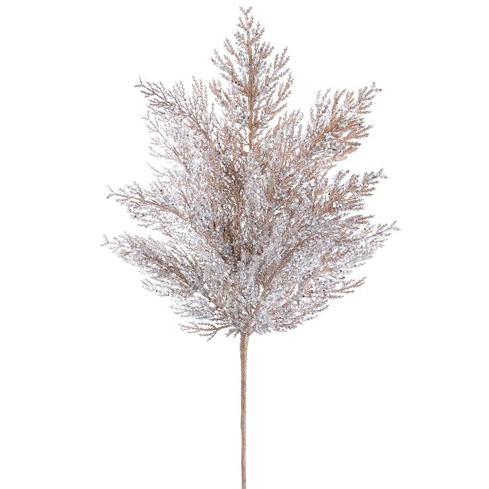 27” Glittered Pine Spray Champagne