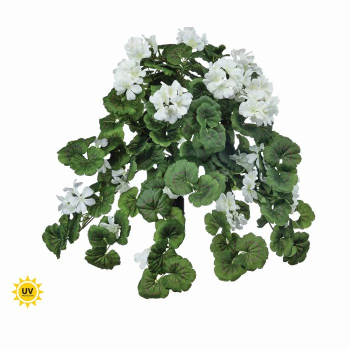 27” Uv Hanging Geranium Plant - Image 2