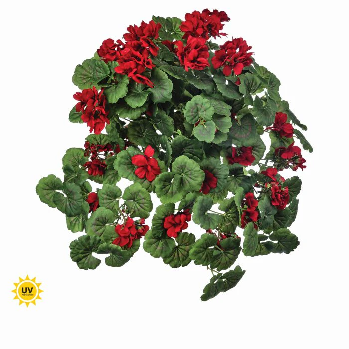 27” Uv Hanging Geranium Plant - Image 3
