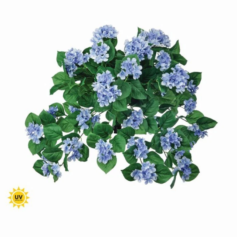 27" UV Hanging Hydrangea Plant - Image 2