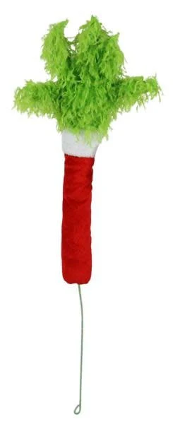 28” Furry Hand Spray Lime Green/Red/White