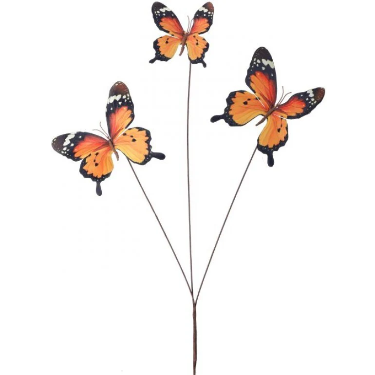 28" Grand Summer Butterfly Spray  Orange