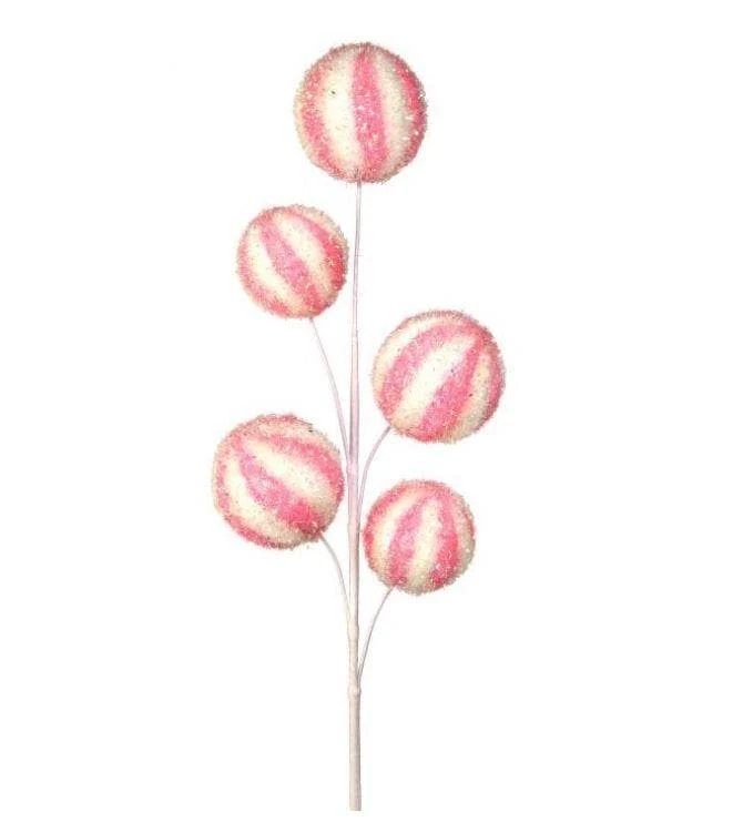 28" Sparkle Swirl Candy Ball Spray - Image 3
