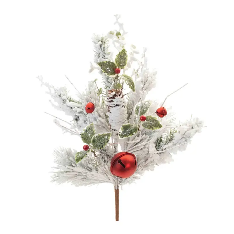 28.5"H Flocked Pine Spray