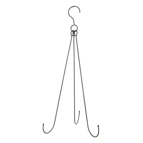 29.5" Distressed Black Wreath Hanger