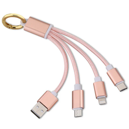 3-in-1 Charging Cable Keychain - Image 9