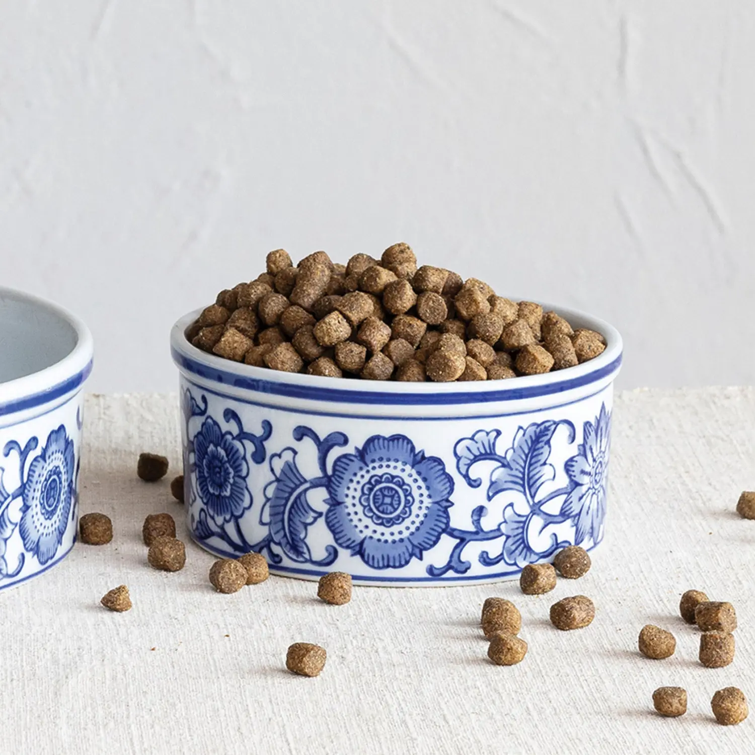 30 oz. Cup Stoneware Pet Bowl with Floral Design - Image 2