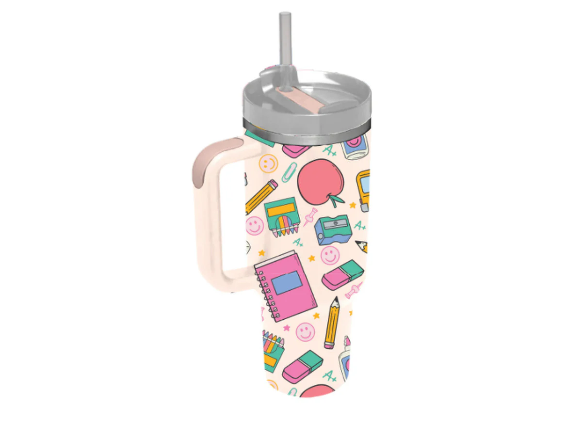 30 Oz. Tumbler With Straw and Handle - Image 8