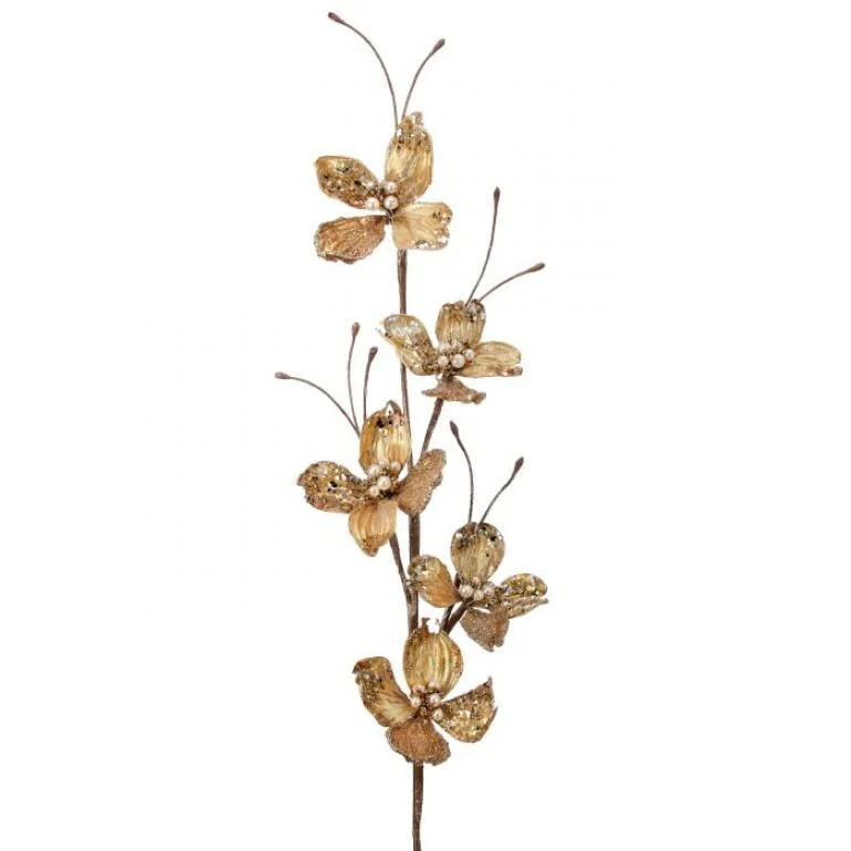 30" Winter W/Jewel Dogwood Spray