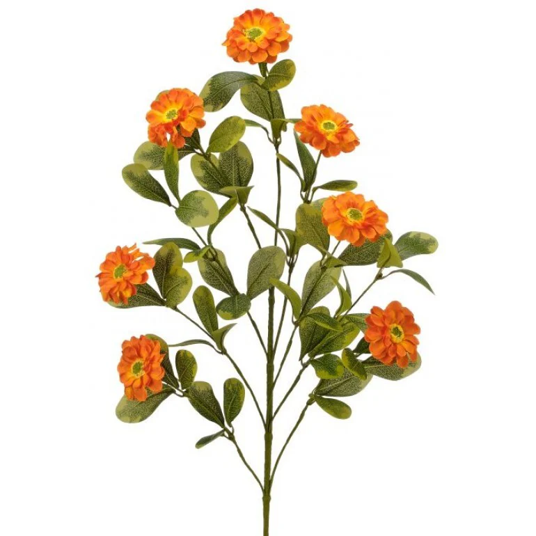34" Button Zinnia Spray - Image 3