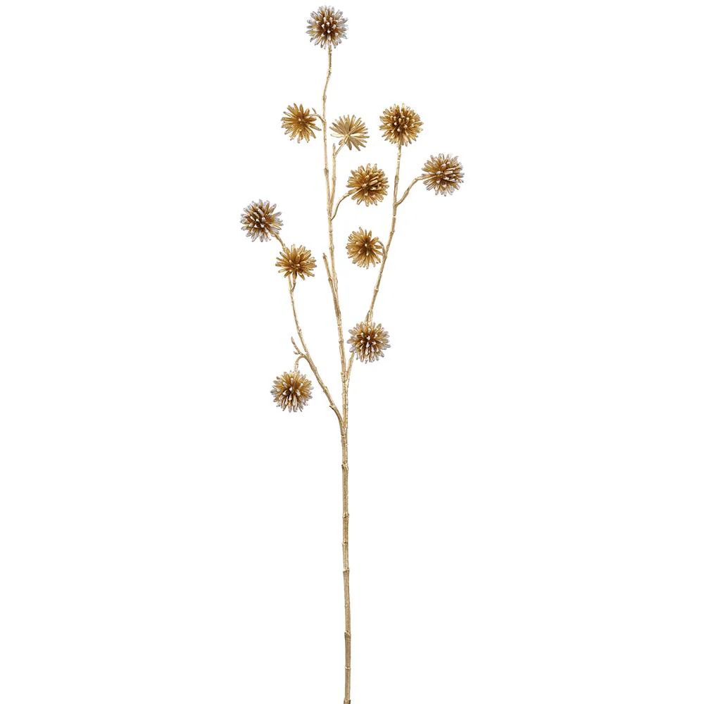 34" Metallic Happy Tree Pod Spray Gold
