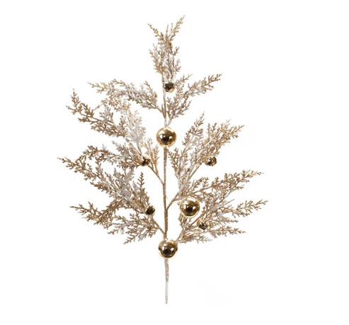 34"H Sleigh Bell and Pine Spray