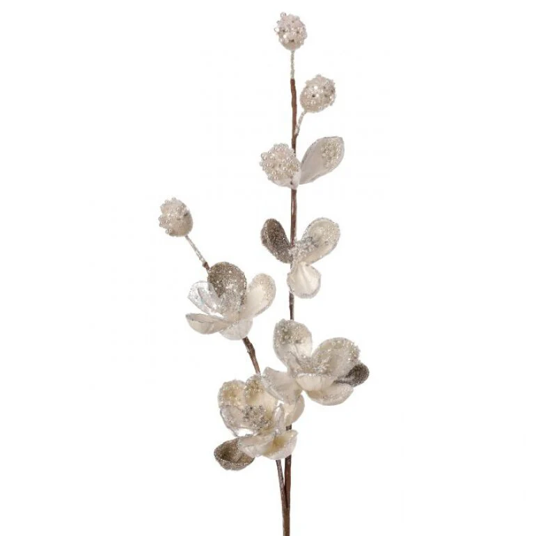 35" Crystal Encrusted Magnolia Stem - Image 4