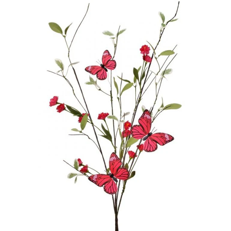 36" Garden Blossom Butterfly Spray - Image 2