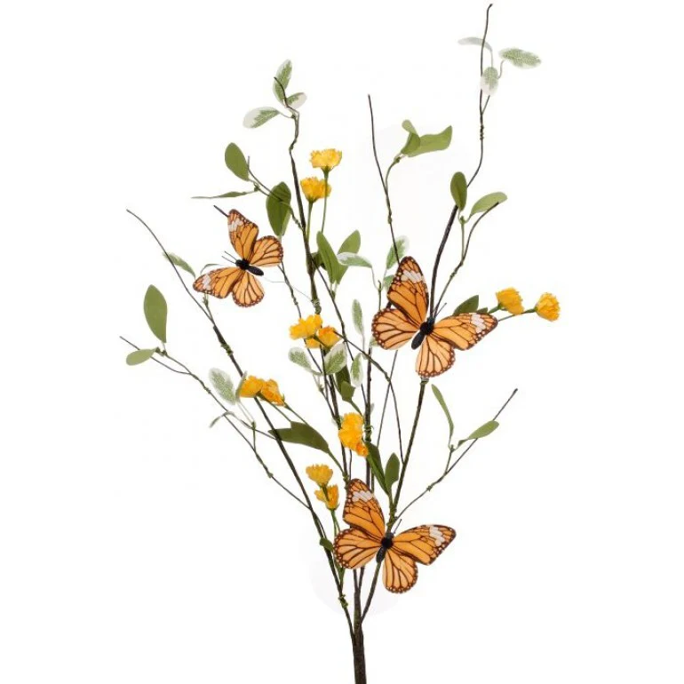 36" Garden Blossom Butterfly Spray - Image 3