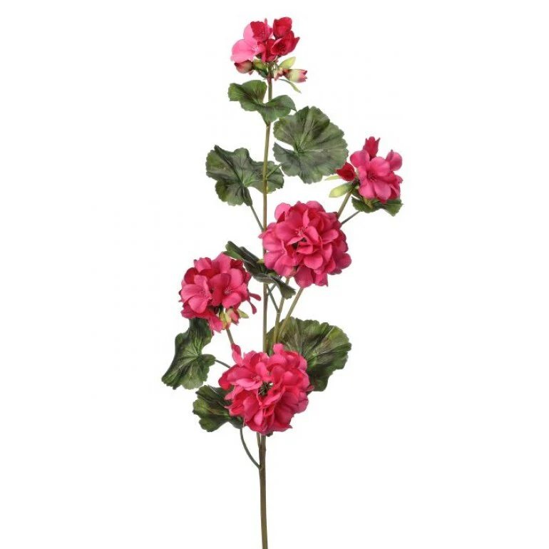 36" UV Summer Trailing Geranium Spray - Image 2