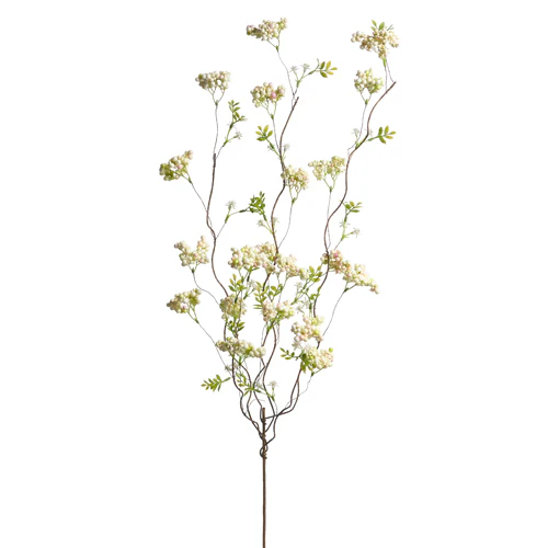 36" White Sedum Berry Branch