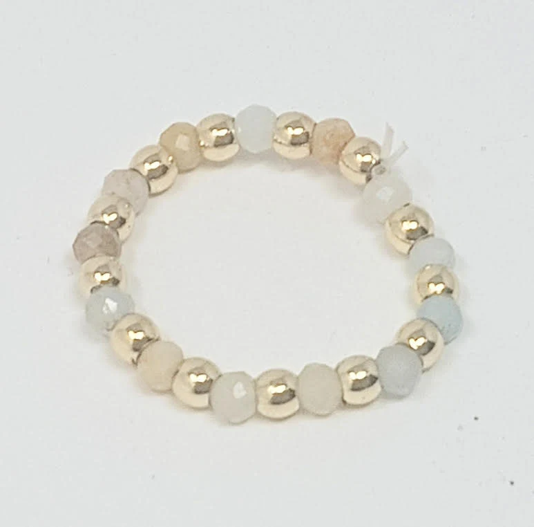 3mm H2O Resistant Gold Ball With Semi-Precious Stones - Image 10