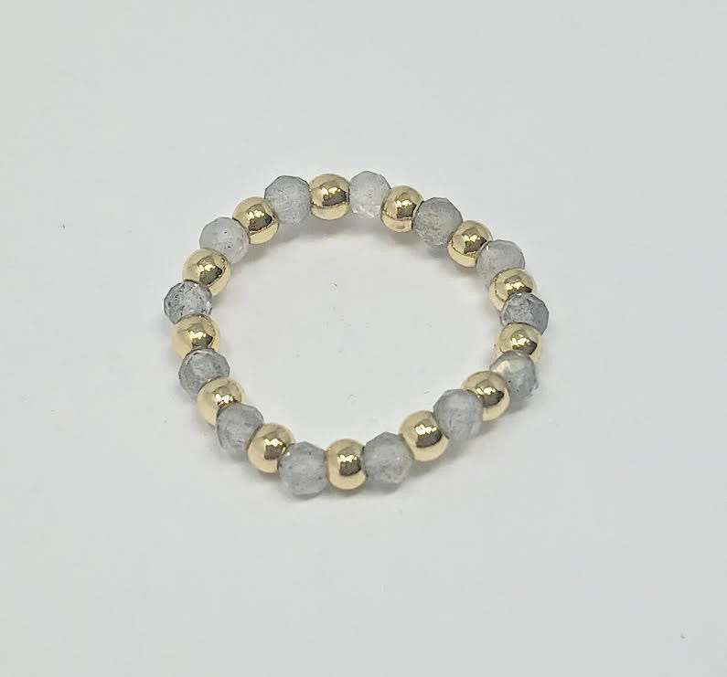 3mm H2O Resistant Gold Ball With Semi-Precious Stones - Image 6