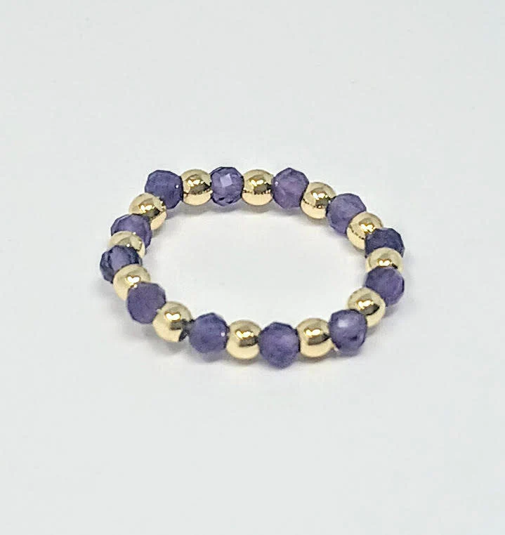 3mm H2O Resistant Gold Ball With Semi-Precious Stones - Image 8