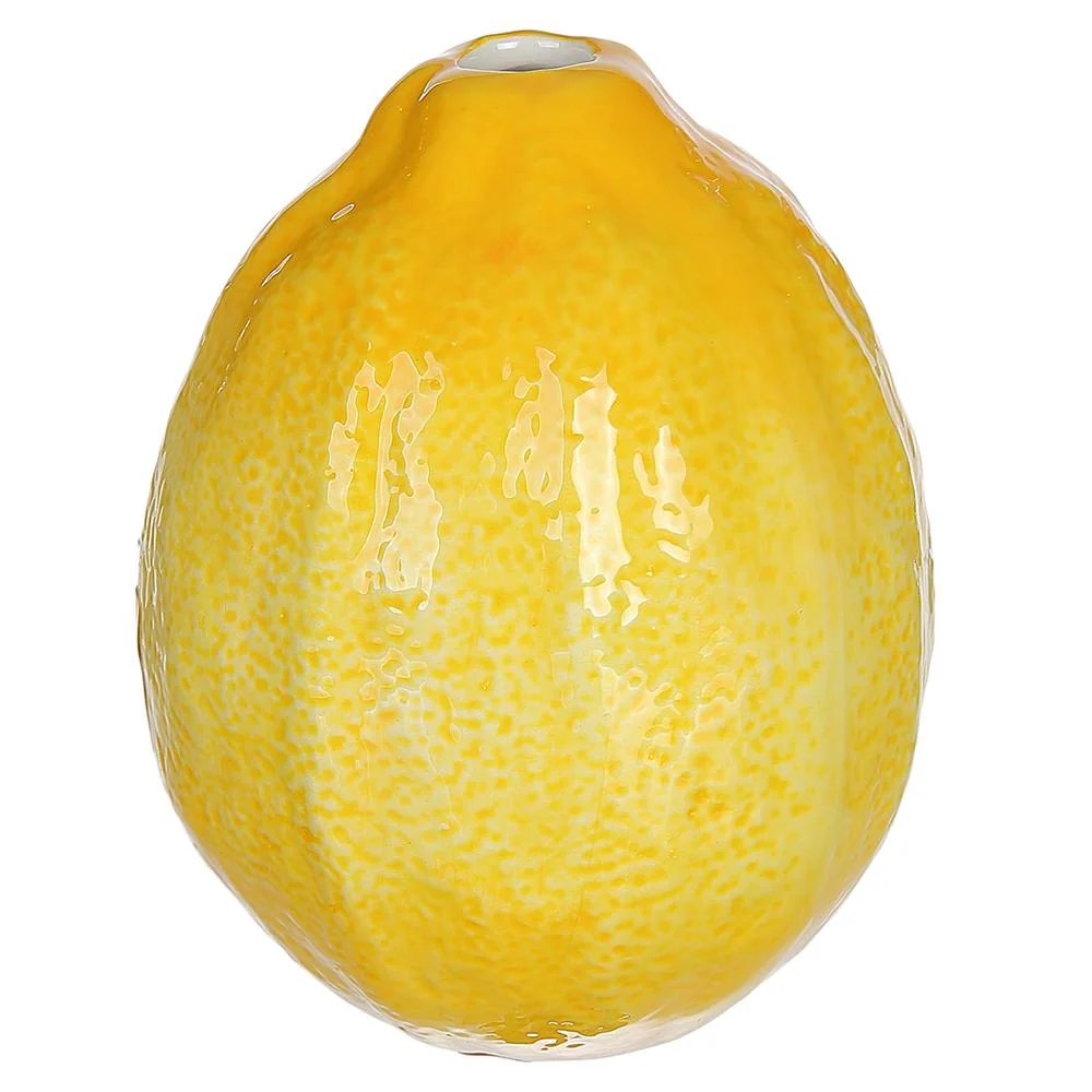 4.7" Lemon Vase Yellow