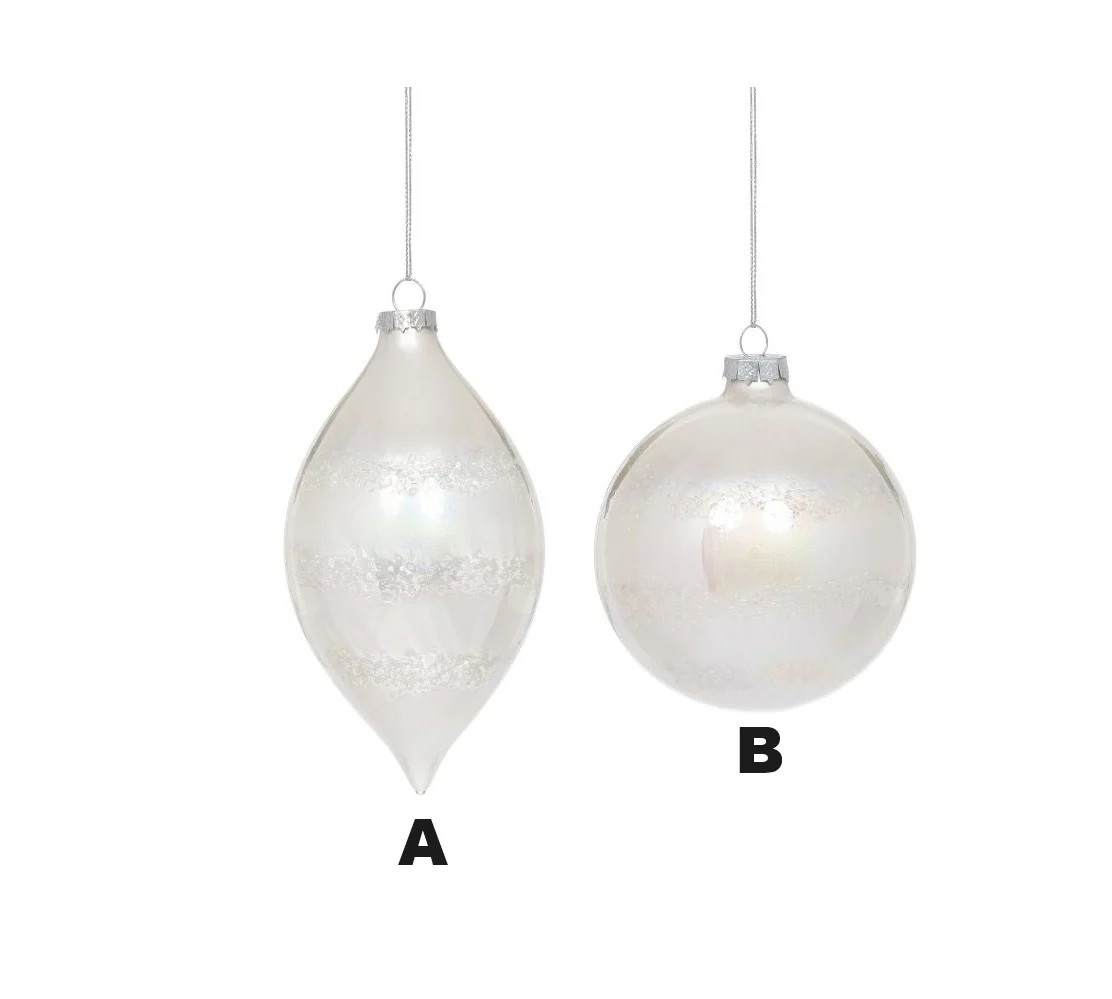 4" Frosted Ornament