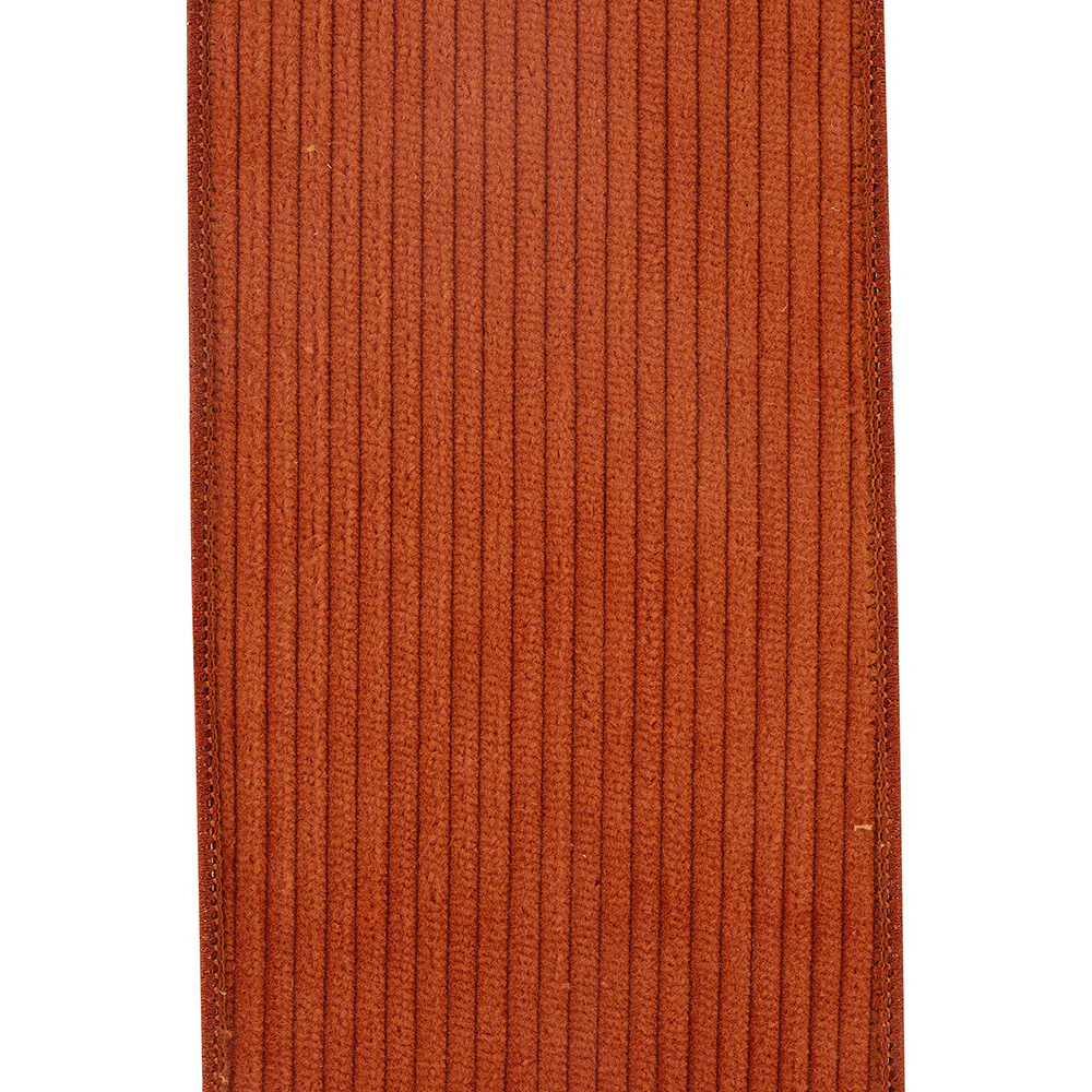 4 inch Corduroy Deluxe Mesh Backed Wired Edge Ribbon - Image 2