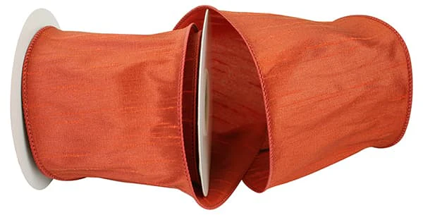 4 Inch Dupioni Supreme Wired Edge Ribbon - Image 3