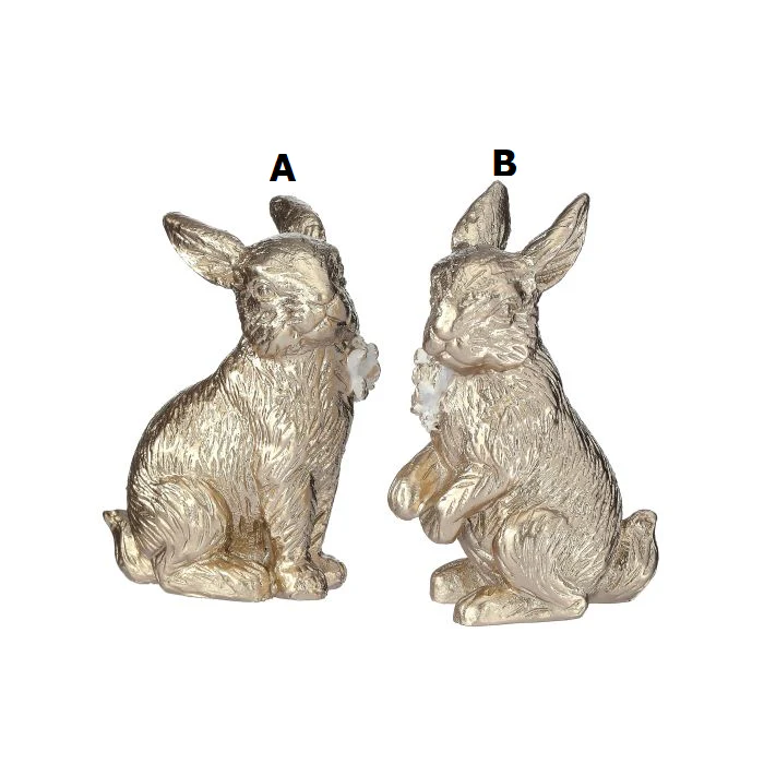 4” Resin Golden Bunny - Sold Individually